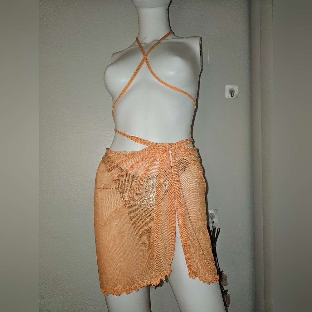 NOT AVAILABLE NWT Jessics Simpson SARONG WRAP SKIRT Cover Up Size S/M - Picture 5 of 16